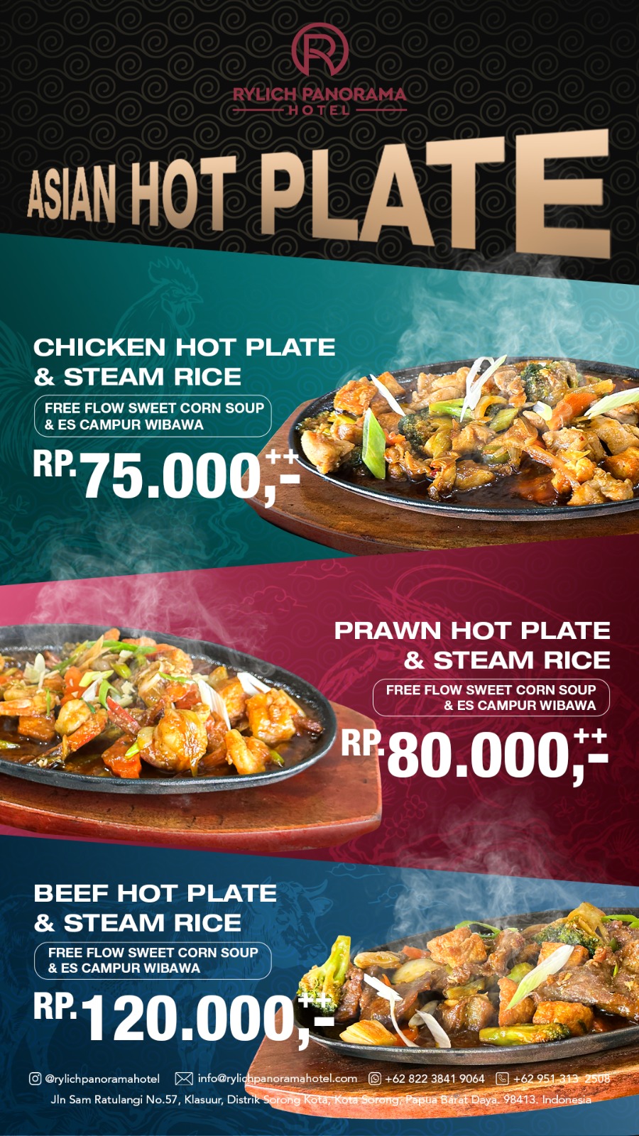 Asian Hot Plate offer poster